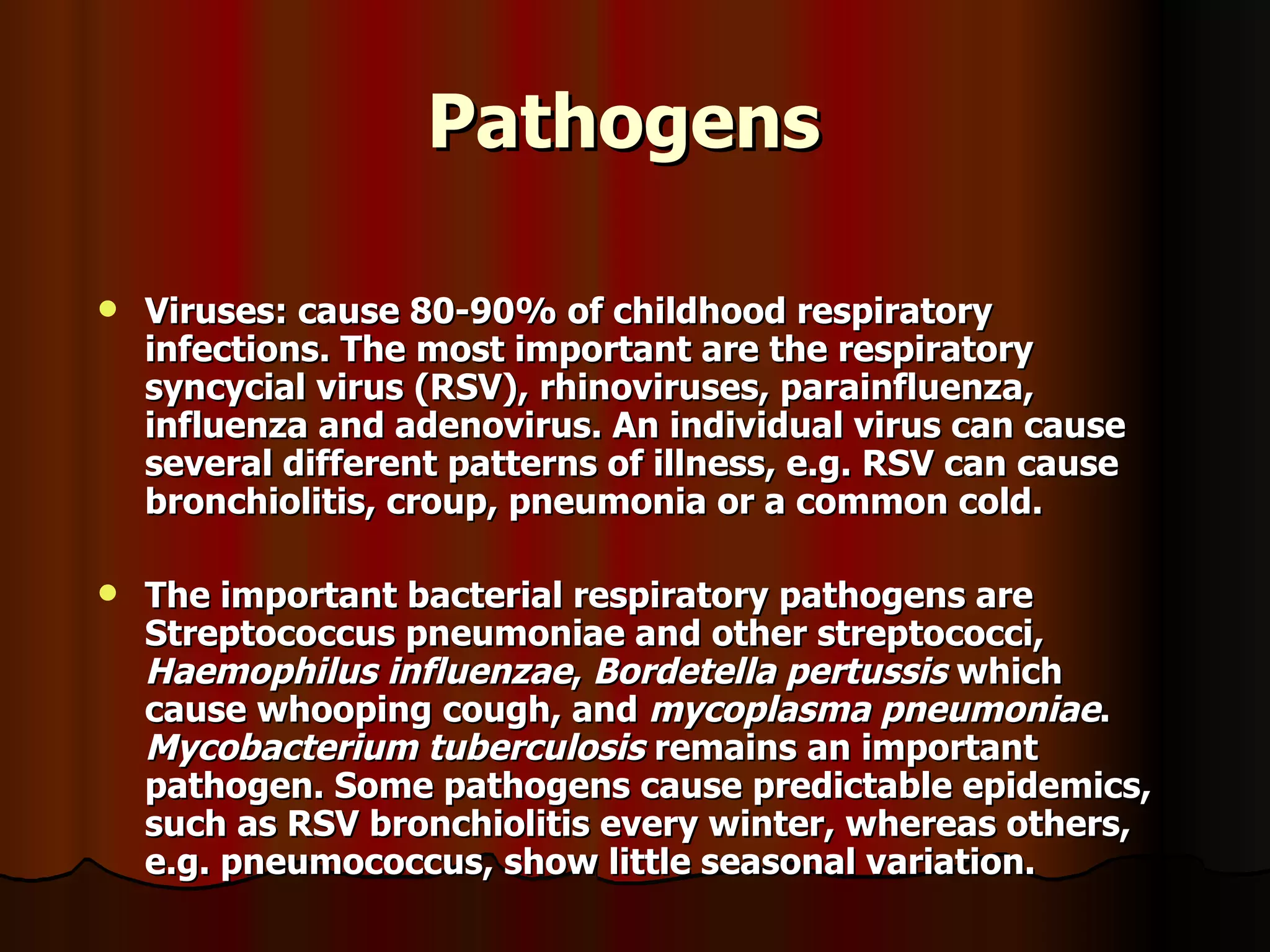 Respiratory infection in children | PPT