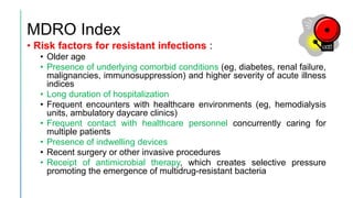 Mdro Risk Respiratory infections in ICU setting: diagnostic and therapeutic ...