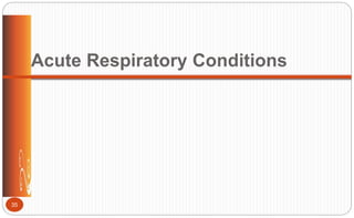 Acute Respiratory Conditions
35
 