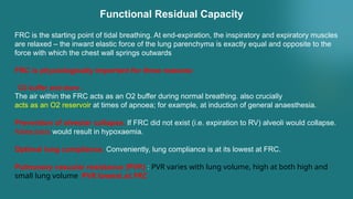 Frc Example Respiratory physiology.pptx for anesthesia | PPTX