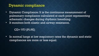 respiratory physiology and it's anaesthetic implications | PPTX