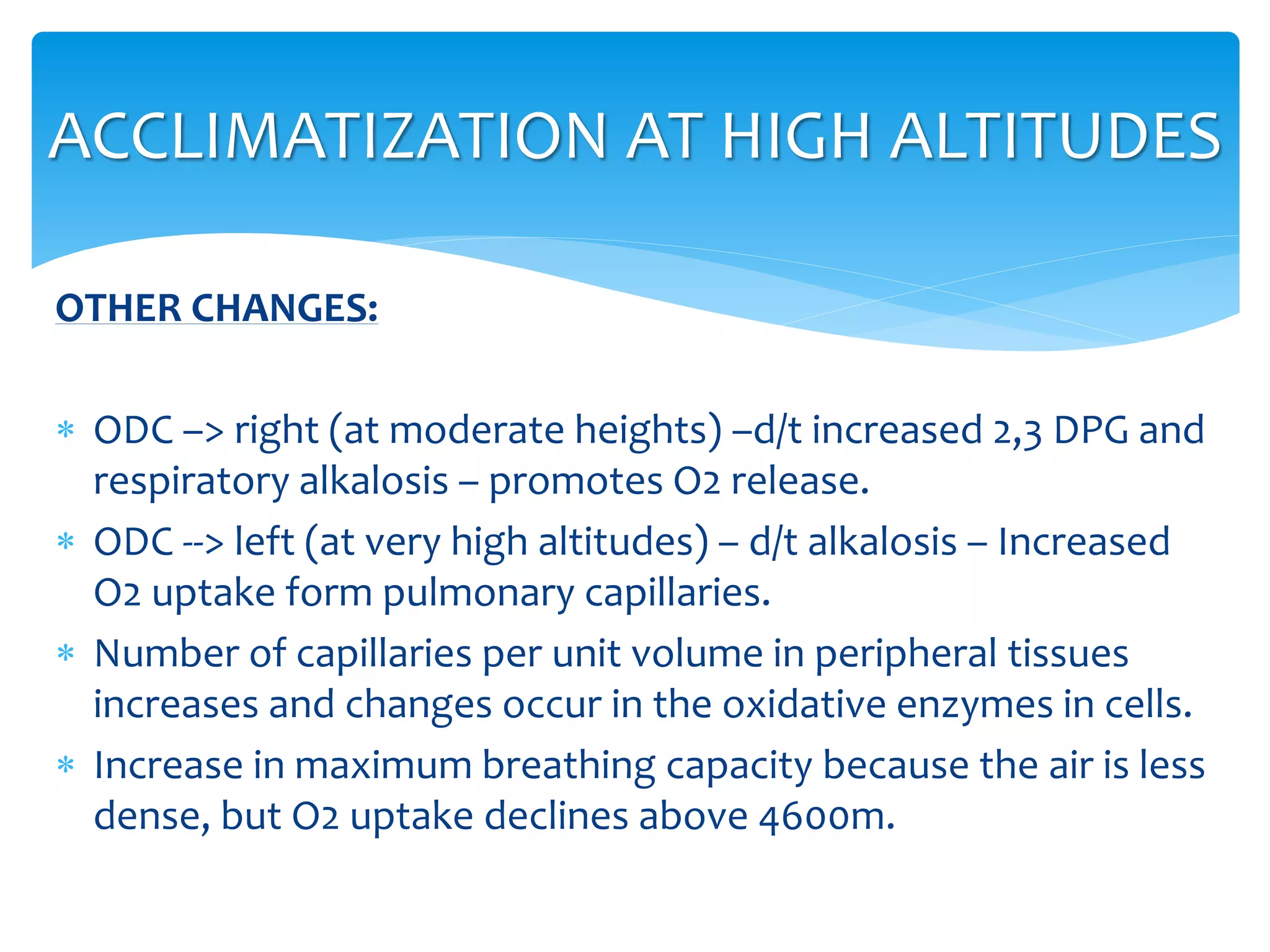 Respiratory physiology at high altitudes | PPTX