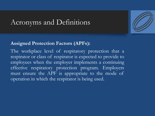 Respiratory Protection | PPT