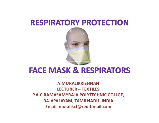 Respirator Mask Size Chart
