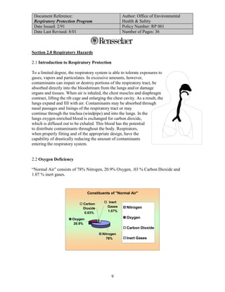 Respiratory protection program | PDF