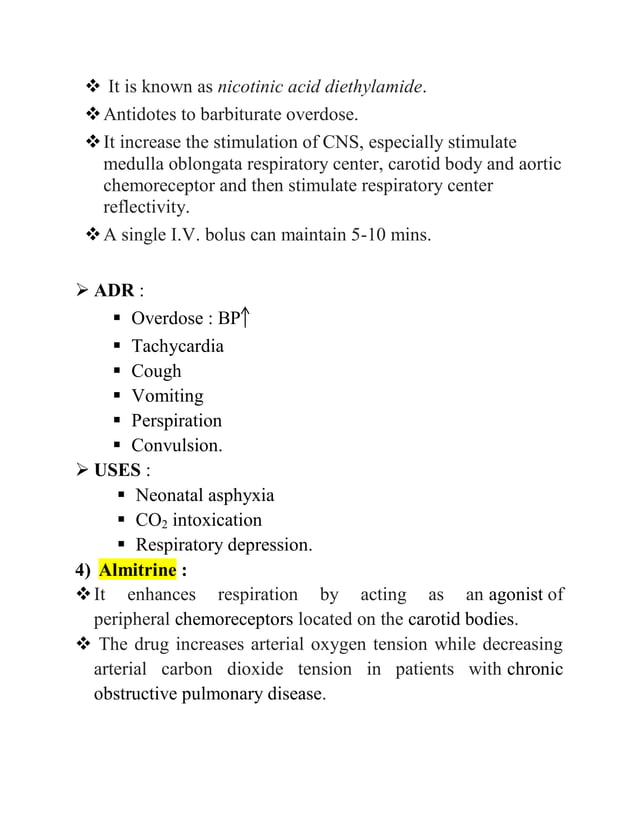 Respiratory stimulants