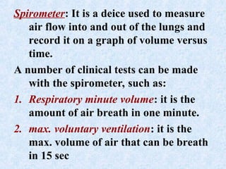 Ventilation Graph Human Respiratory systemfor human body system.ppt
