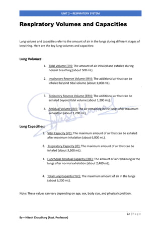Respiratory System - Unit-2 of Anatomy & Physiology for Nursing ...