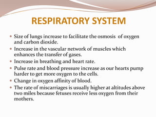 Respiratory system and circulatory system in high altitude | PPTX