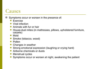 Respiratory system and disease asthma