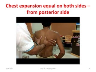 Testing Chest Expansion Respiratory system examination | PDF
