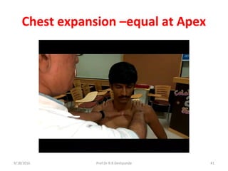 Testing Chest Expansion Respiratory system examination | PDF