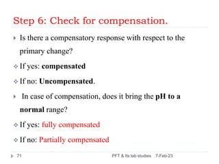 Step 6: Check for compensation.
 Is there a compensatory response with respect to the
primary change?
 If yes: compensat...