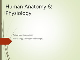 Human Anatomy &
Physiology
Active learning project
(Govt. Engg. College Gandhinagar)
 