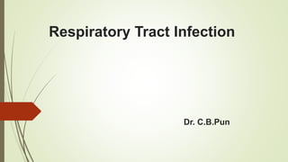 Respiratory Tract Infection
Dr. C.B.Pun
 