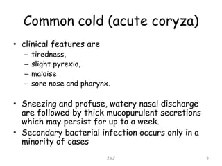 Respiratory tract infections | PPTX