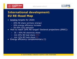 Renewable Energy Policy in EU-27