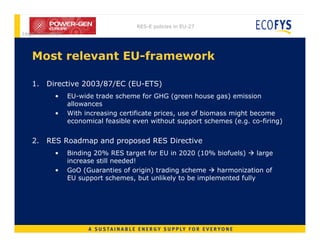 Renewable Energy Policy in EU-27