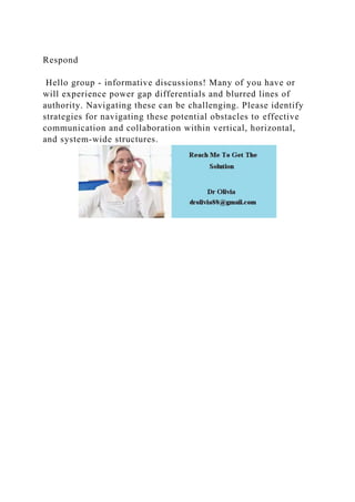 Respond Hello group - informative discussions! Many of you have .docx