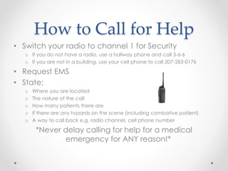 When To Call For Help Responding to medical emergencies | PPTX