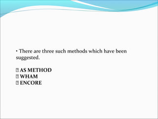 Wham Method Responding to symptos lecture 1 | PPT