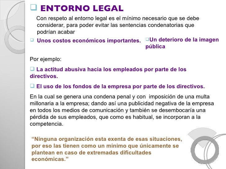 Responsabilidad Social Y Entorno Legal