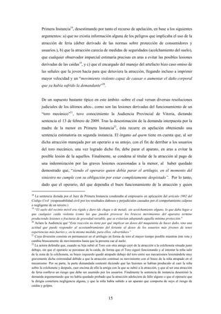RESPONSABILIDAD CIVIL DERIVADA DE LOS ACCIDENTES PRODUCIDOS EN ...