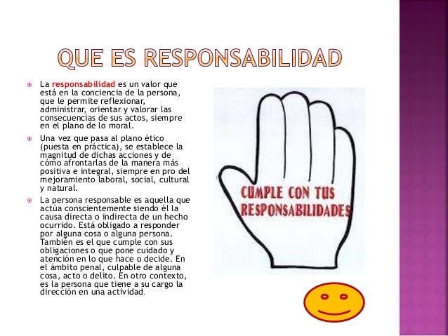 Responsabilidad e importancia de presentar trabajos