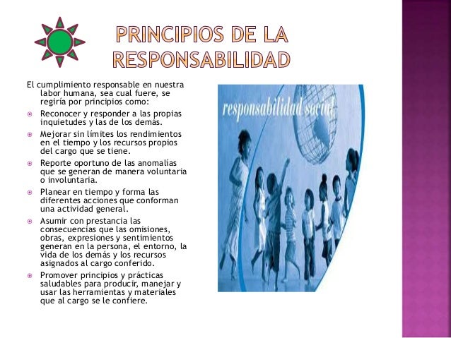 Responsabilidad e importancia de presentar trabajos
