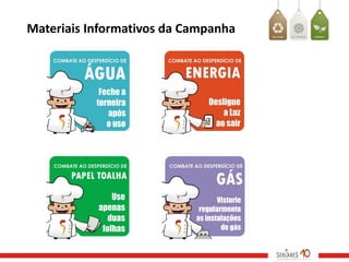 Materiais Informativos da Campanha
 