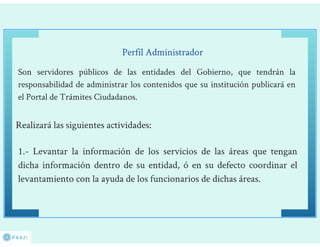 Responsabilidades y actividades de los perfiles
