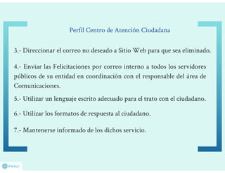 Responsabilidades y actividades de los perfiles