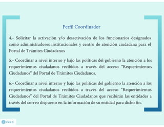 Responsabilidades y actividades de los perfiles