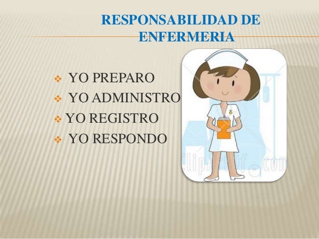 Responsabilidad y manejo de administración de medicamentos
