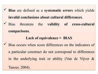 Understanding Response Bias and Cross-Cultural Research: test ...