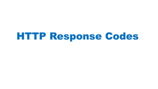 HTTP Response Codes
 