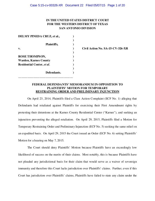 response in motion to oppose petition for declaratory judgment form missouri