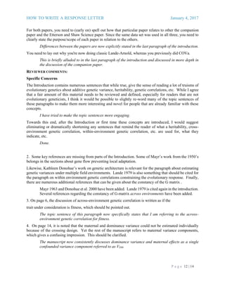 Response Letter to a Journal_2017 | PDF