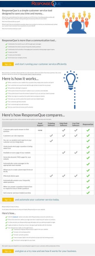 How to automate your online customer service with ResponseQue.com