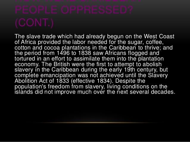 Responses of caribbean people to oppression essay 06 picture
