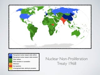 Nuclear Non-Proliferation
Treaty 1968
 