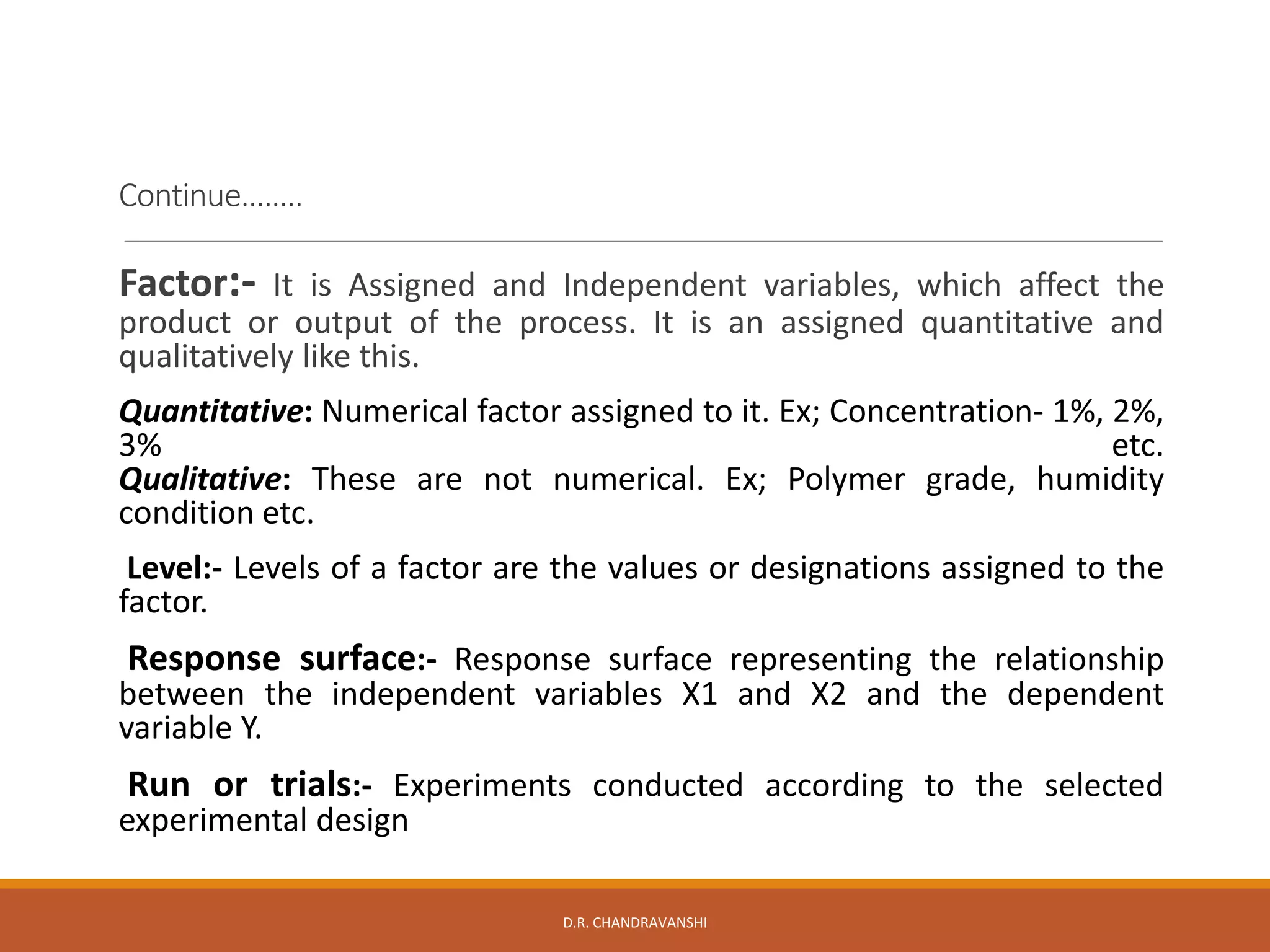 Optimization techniques in formulation Development Response surface ...