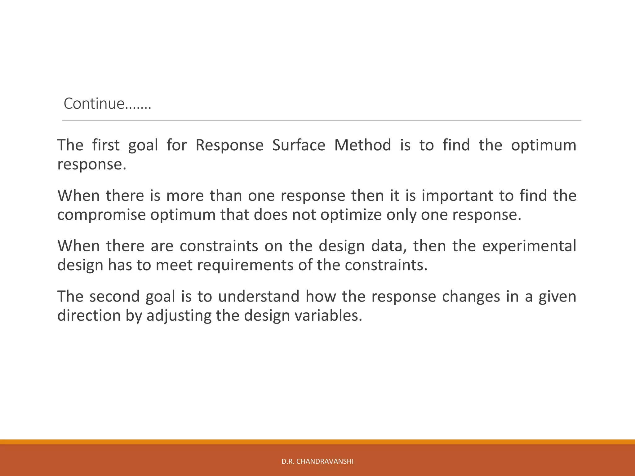 Optimization techniques in formulation Development Response surface ...