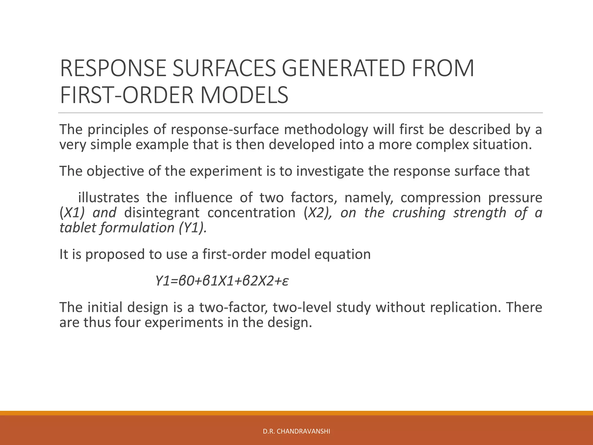 Optimization techniques in formulation Development Response surface ...