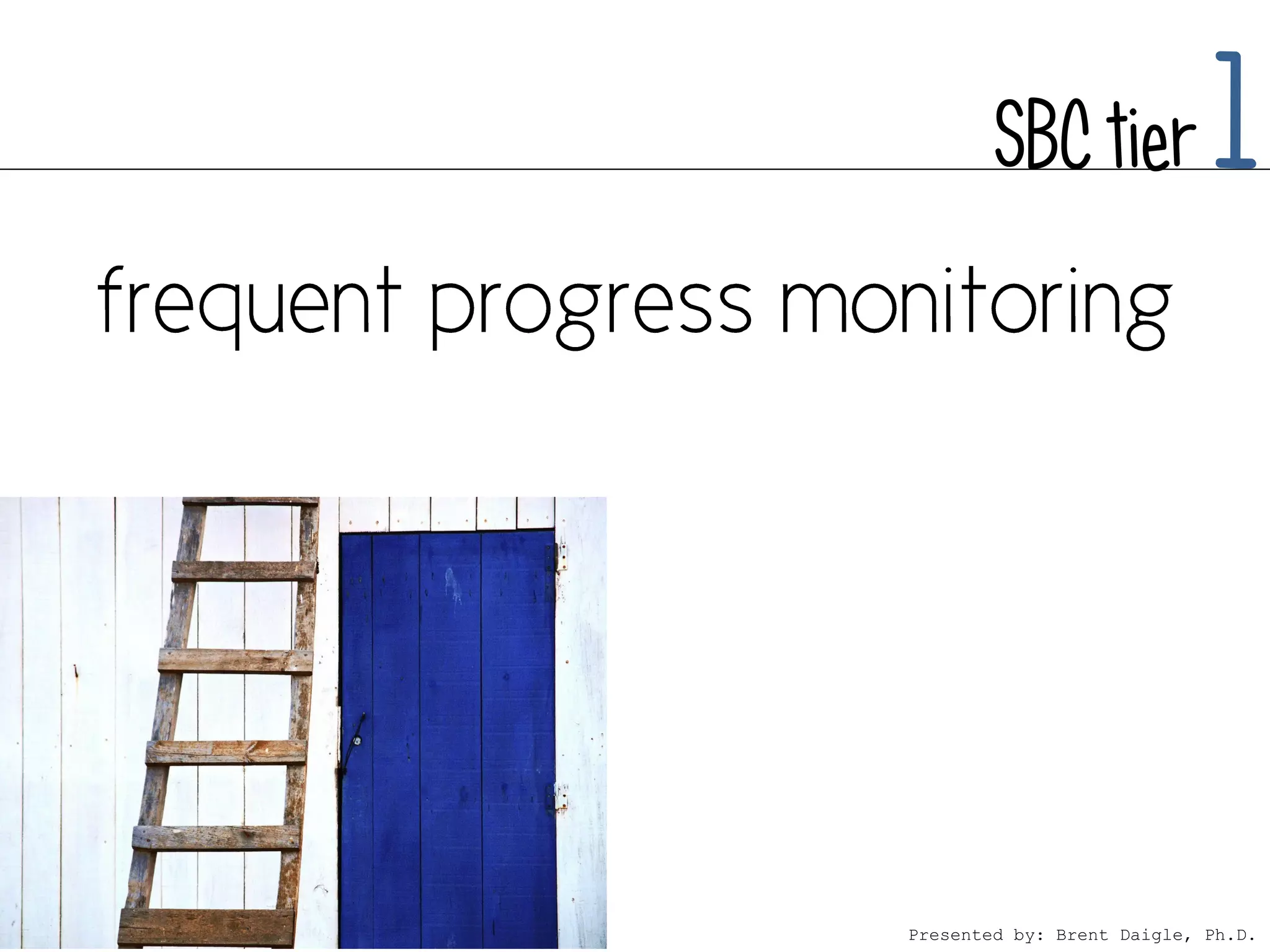 SBC tier            1



Presented by: Brent Daigle, Ph.D.
 