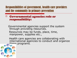 Roles of a healthcare provider