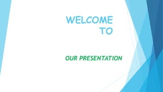 WELCOME
TO
OUR PRESENTATION
 