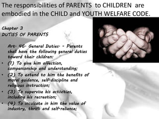 Responsibilities Of Parents