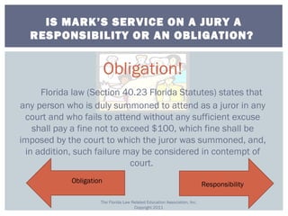 Flrea Program Responsibility vs. Obligation FLREA | PPT