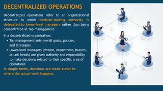 Decentrlaised Operating Model Responsibility Accounting and Decentralized Operations | PPTX